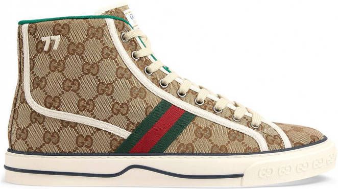Gucci Tennis 1977 high top sneakers Beige Schoenen