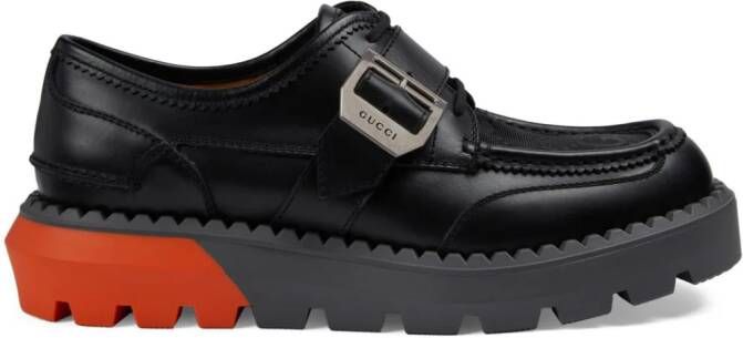 Gucci Veterschoenen met GG-logo Zwart
