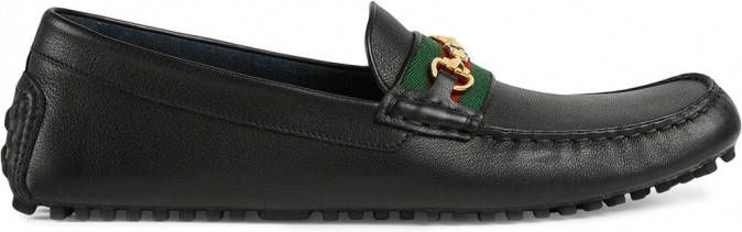 Gucci Web loafers Zwart