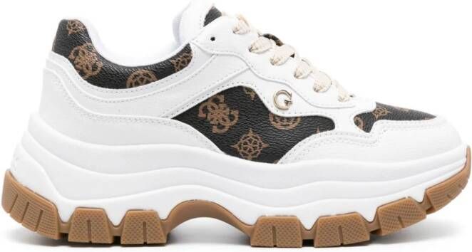 GUESS USA Brecky logo-print sneakers Bruin