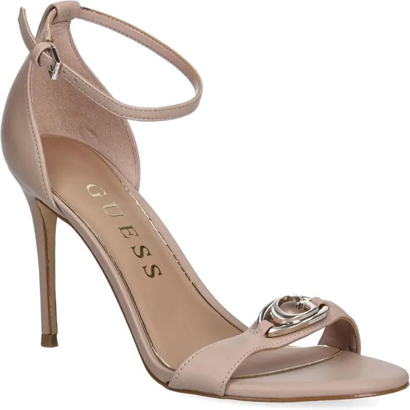 GUESS USA 100 mm leren pumps met hakken Roze - Foto 3