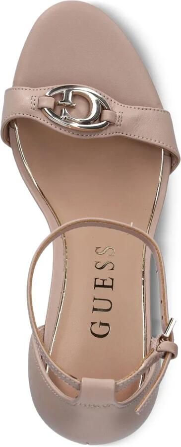 GUESS USA 100 mm leren pumps met hakken Roze - Foto 4