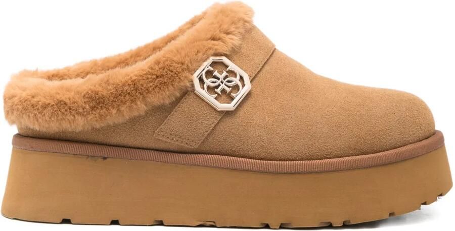 GUESS USA 45 mm Dolmana muiltjes met plateauzool Bruin