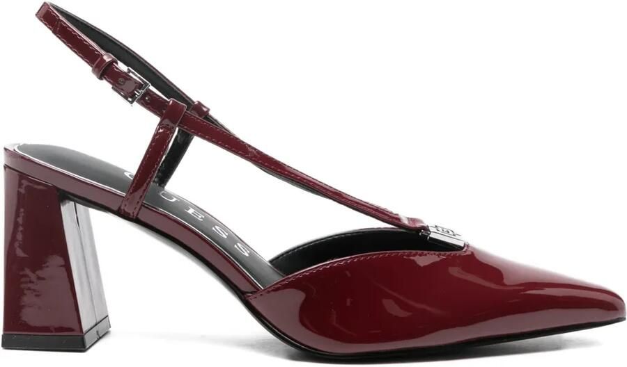 GUESS USA 80 mm pumps met blokhak en T-bandje Rood