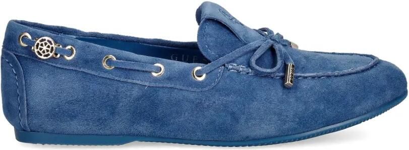 GUESS USA Aisha loafers met strikdetail Blauw