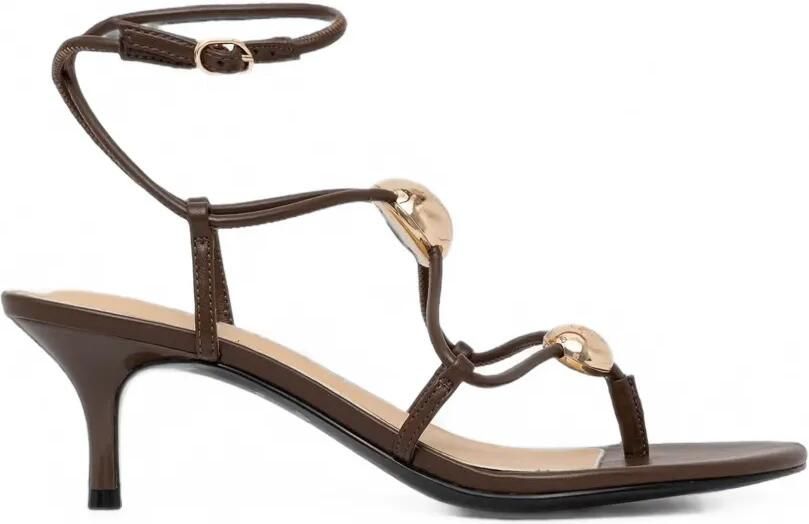 GUESS USA Aysee teensandalen met logoverfraaiing Bruin