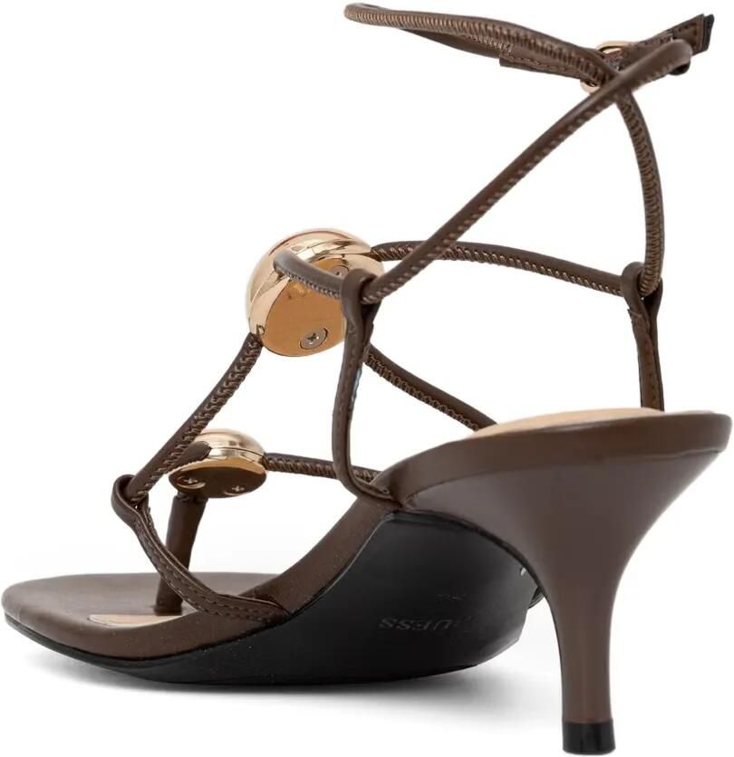 GUESS USA Aysee teensandalen met logoverfraaiing Bruin - Foto 2