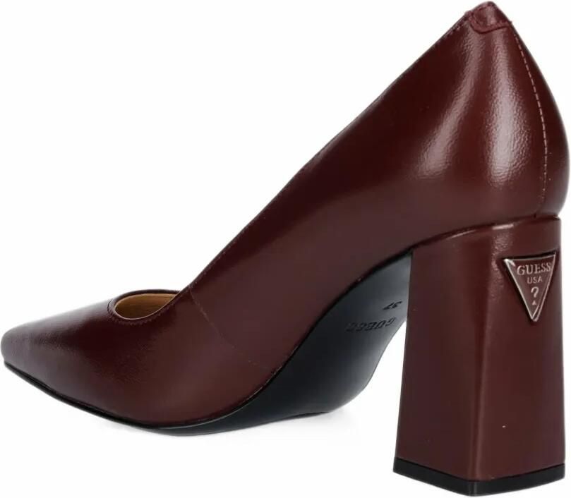 GUESS USA Barchie pumps met blokhak en puntige neus Rood - Foto 2
