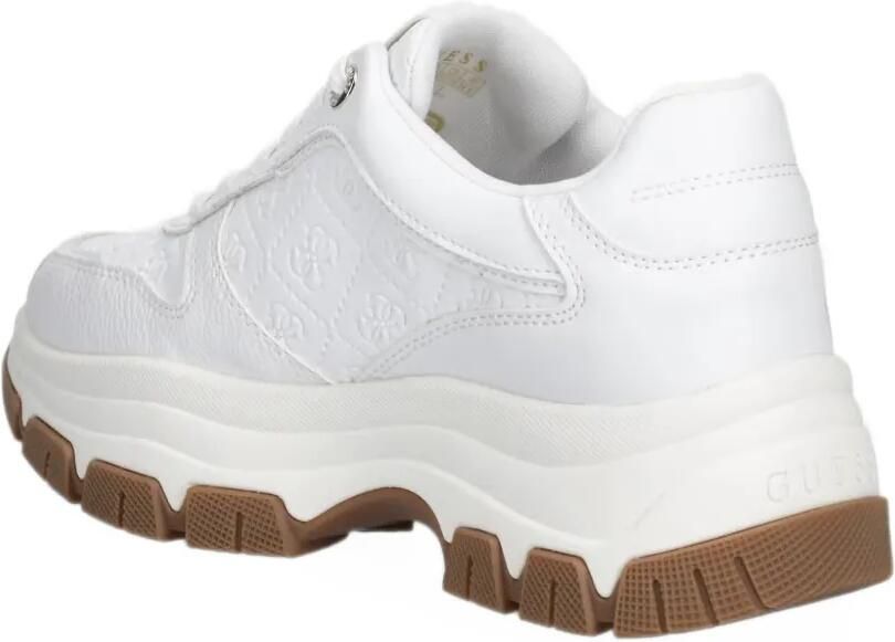 GUESS USA Beneto sneakers met chunky zool en monogram-reliëf Wit - Foto 2