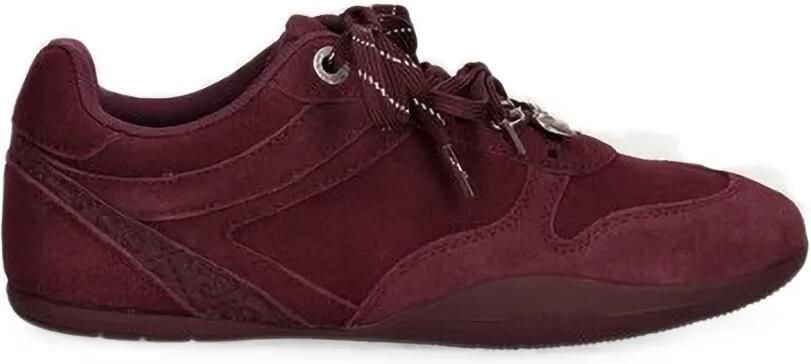 GUESS USA Besar sneakers met veters en hartbedel Rood