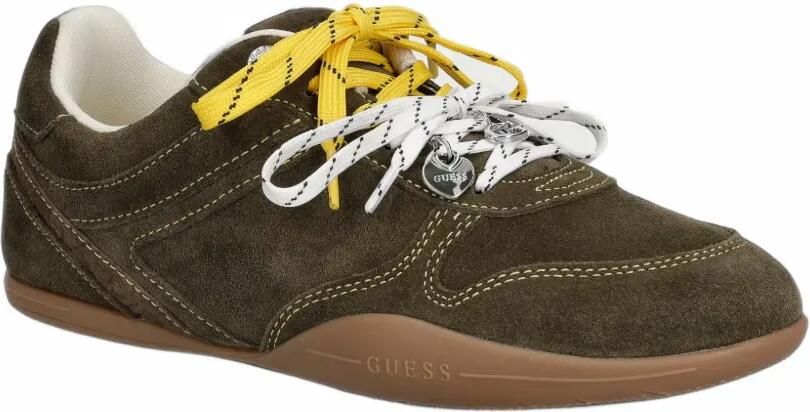 GUESS USA Besar suède sneakers met contrasterende stiksels Bruin - Foto 4