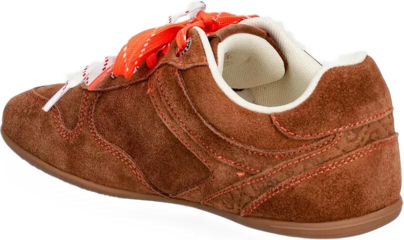 GUESS USA Besar suède sneakers met vlakken Bruin