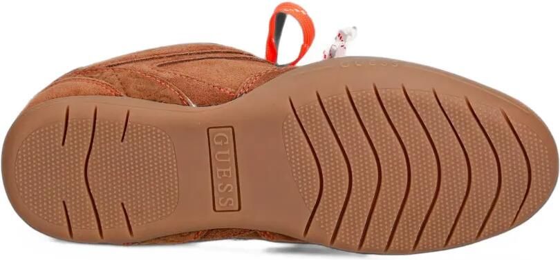 GUESS USA Besar suède sneakers met vlakken Bruin - Foto 4
