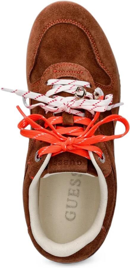 GUESS USA Besar suède sneakers met vlakken Bruin - Foto 2