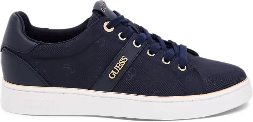 GUESS USA Britz2 jacquard sneakers Blauw