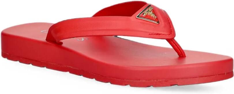 GUESS USA Candry teenslippers met logo-plakkaat Rood