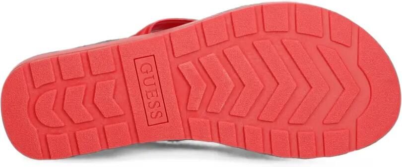 GUESS USA Candry teenslippers met logo-plakkaat Rood - Foto 4