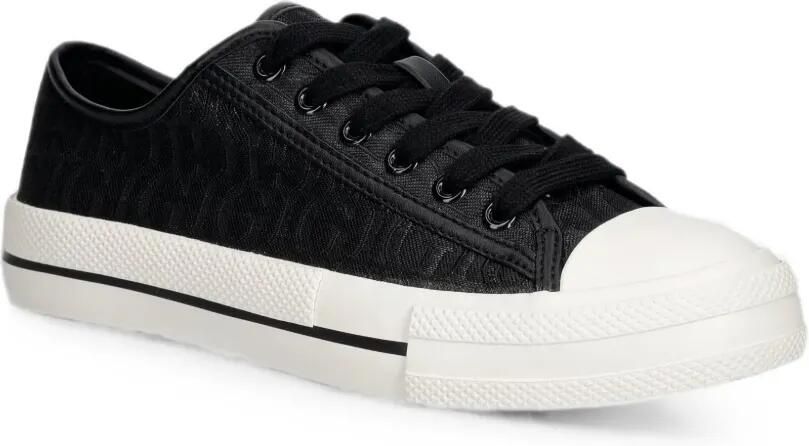 GUESS USA Carey low-top sneakers met monogram-patroon Zwart - Foto 2