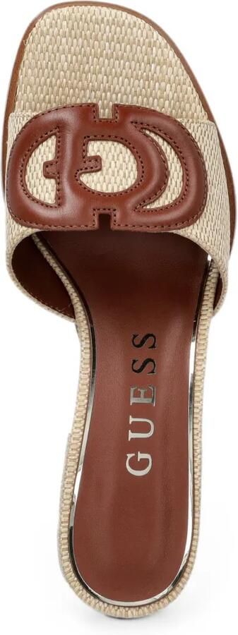 GUESS USA Cerinna geweven sandalen met logoplakkaat Beige - Foto 2