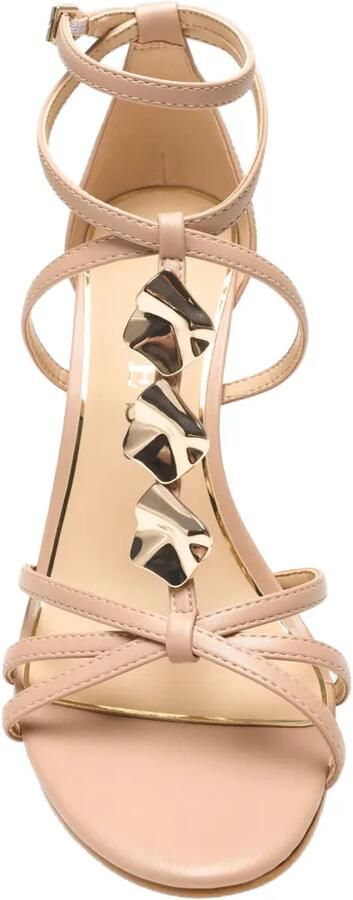 GUESS USA Chaella sandalen met metalen detail en hak Beige - Foto 2
