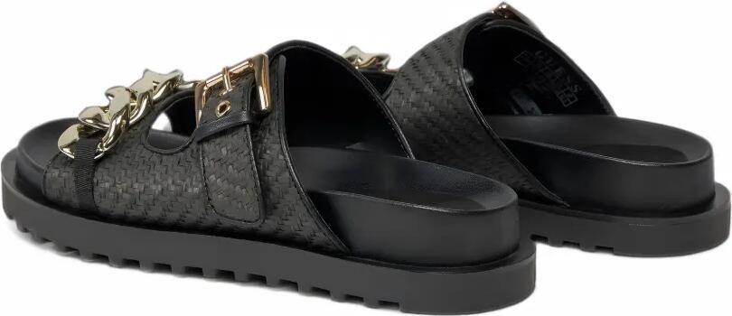 GUESS USA chain-link woven sandals Zwart - Foto 2