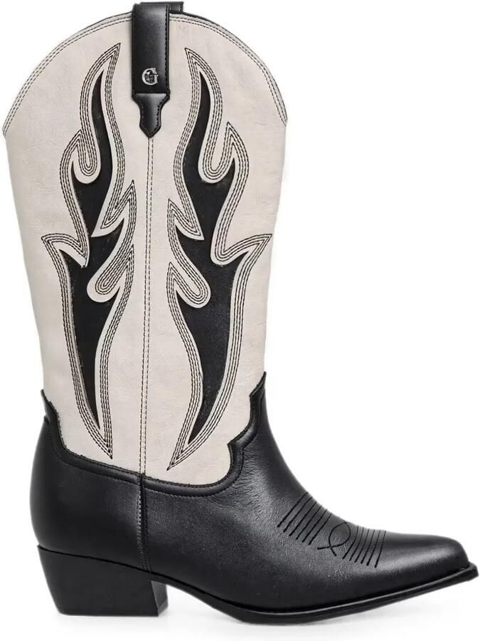 GUESS USA Cowboylaarzen met vlakken Zwart