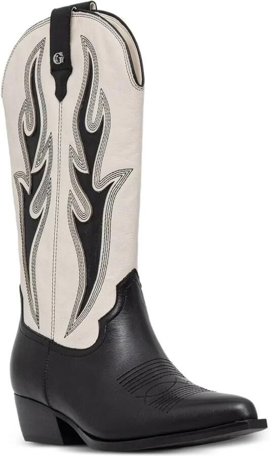 GUESS USA Cowboylaarzen met vlakken Zwart - Foto 3