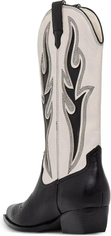 GUESS USA Cowboylaarzen met vlakken Zwart - Foto 4