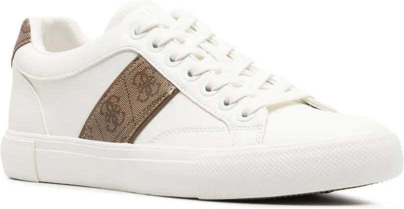 GUESS USA Cribe leren sneakers met logoprint Wit - Foto 2