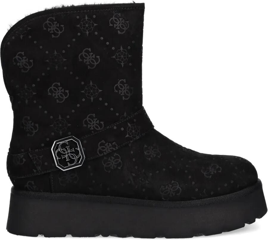GUESS USA Dolsay suède enkellaarzen Zwart