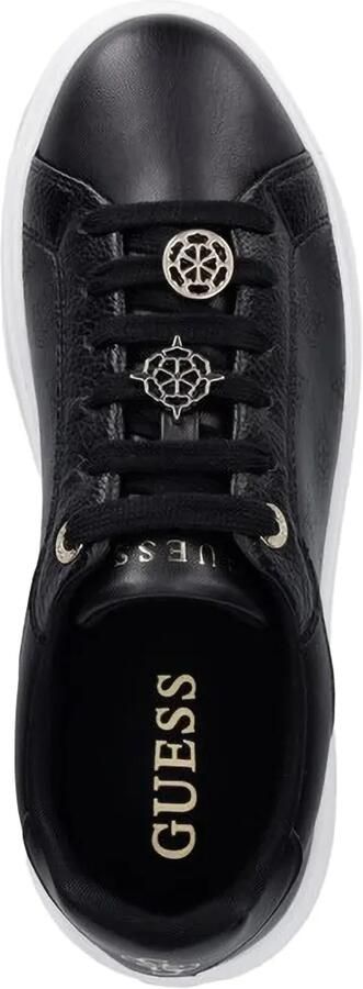 GUESS USA Duena sneakers met monogram-reliëf en logobedel Zwart - Foto 3