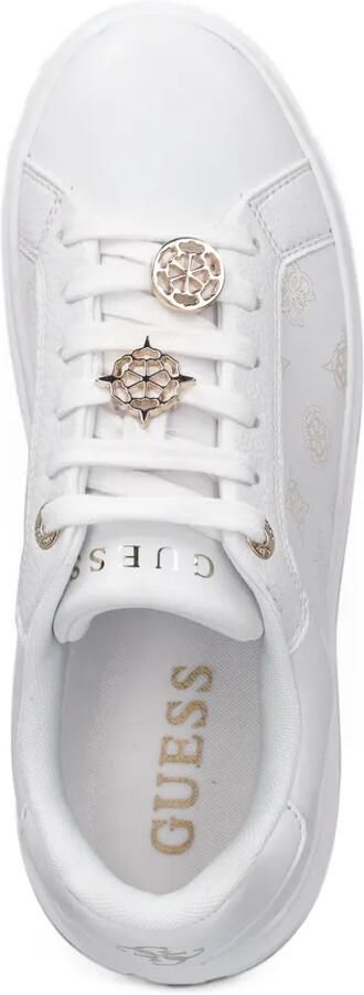 GUESS USA Duena sneakers met veters en logo-print Wit - Foto 4