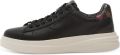 GUESS USA Elbina leren sneakers met logoprint Zwart - Zwart