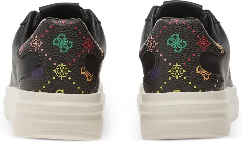 GUESS USA Elbina leren sneakers met logoprint Zwart - Foto 2