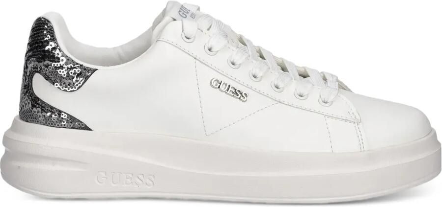 GUESS USA Elbina leren sneakers met pailletten Wit - Foto 4