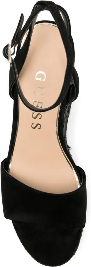 GUESS USA Everly2 sandalen met hak Zwart