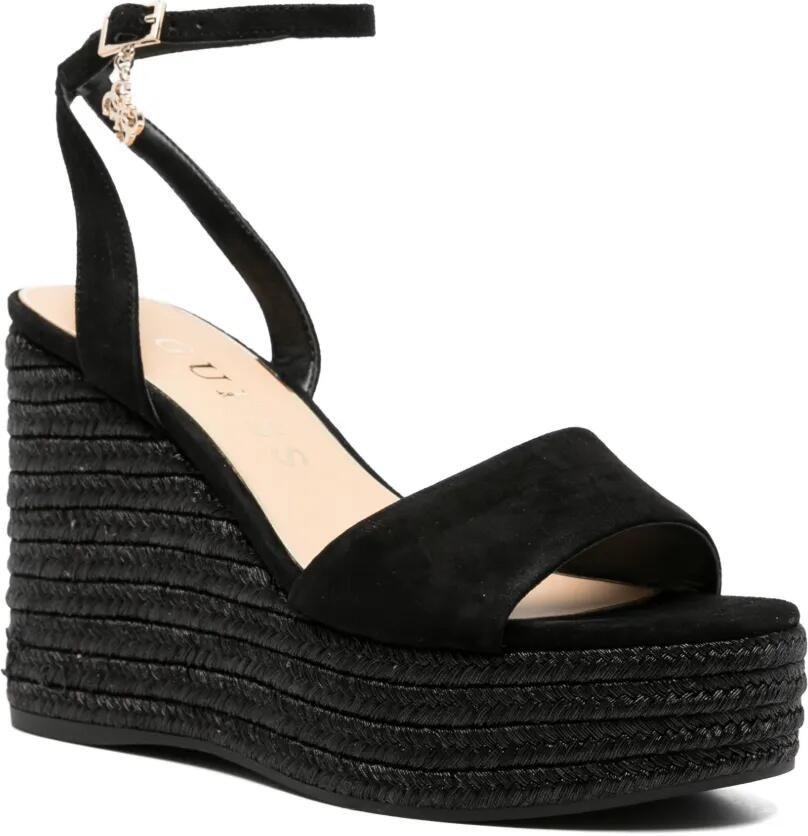 GUESS USA Everly2 sandalen met hak Zwart - Foto 3