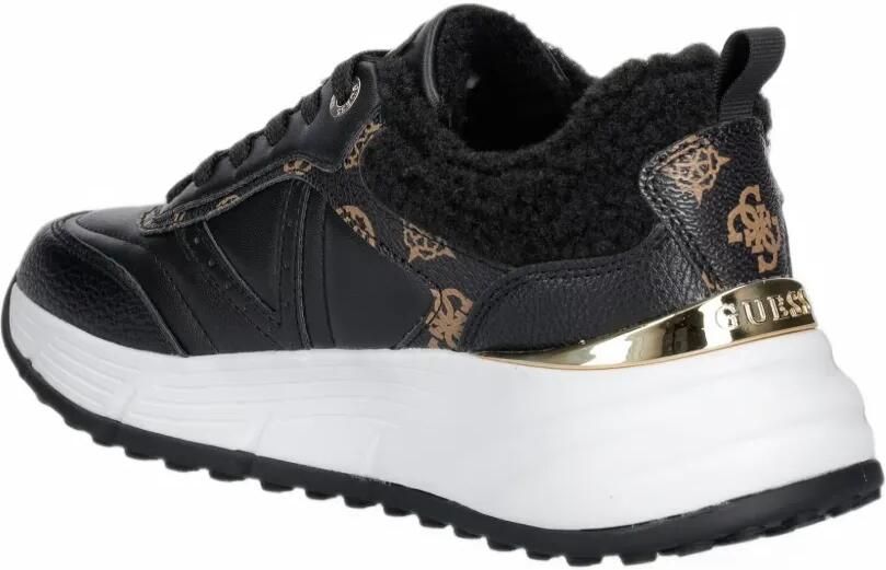 GUESS USA Facter sneakers met lammy afwerking Zwart - Foto 2
