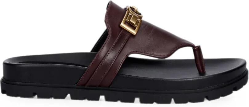 GUESS USA Farron sandalen met logoplakkaat Bruin