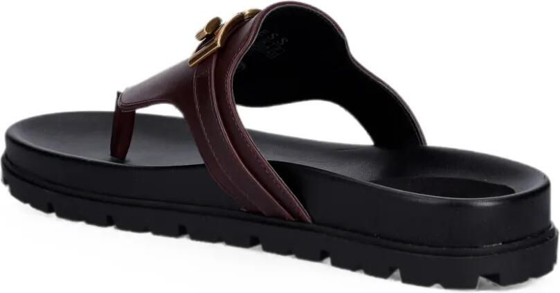 GUESS USA Farron sandalen met logoplakkaat Bruin - Foto 3
