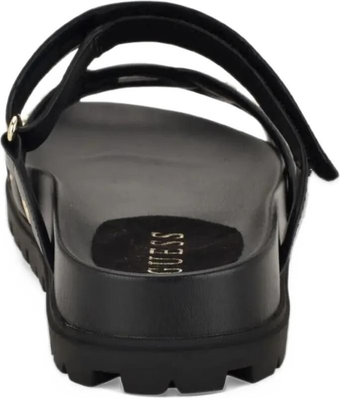 GUESS USA Fashie slip-on double-strapped footbed sandal Zwart - Foto 2