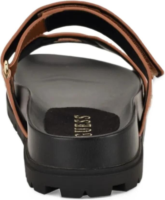 GUESS USA Fashie slip on double strapped footbed sandals Bruin - Foto 2