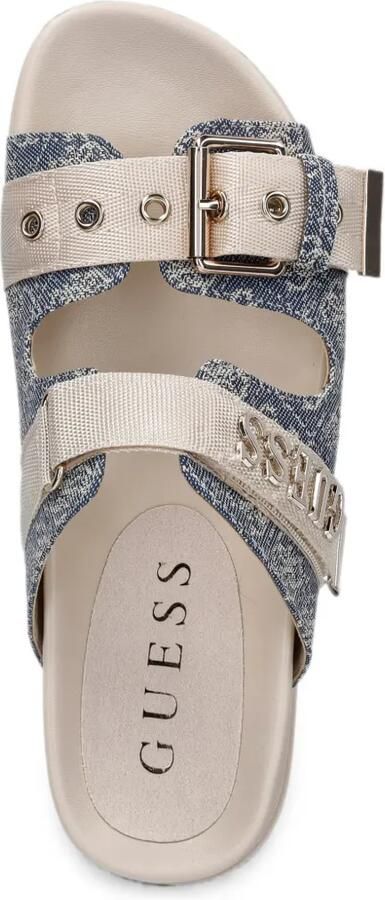 GUESS USA Faxona sandalen met logo-print en gespsluiting Blauw - Foto 2