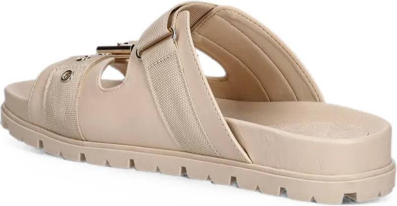 GUESS USA Faxona slippers met gespsluiting en logo-plakkaat Beige - Foto 3