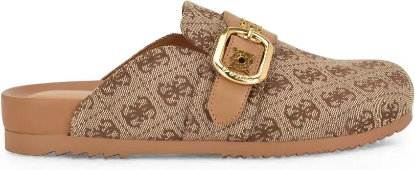 GUESS USA Galavanta muiltjes met monogram-patroon Beige