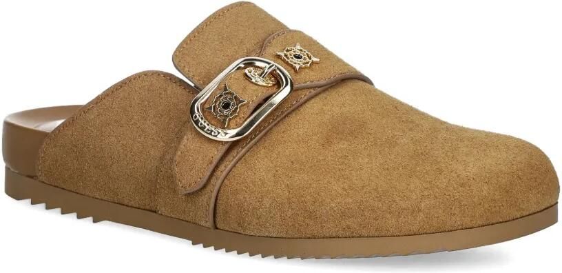GUESS USA Galavanta slippers met gespbandje Bruin