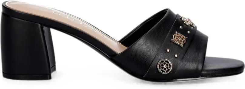 GUESS USA Gauri sandalen met blokhak en logo Zwart