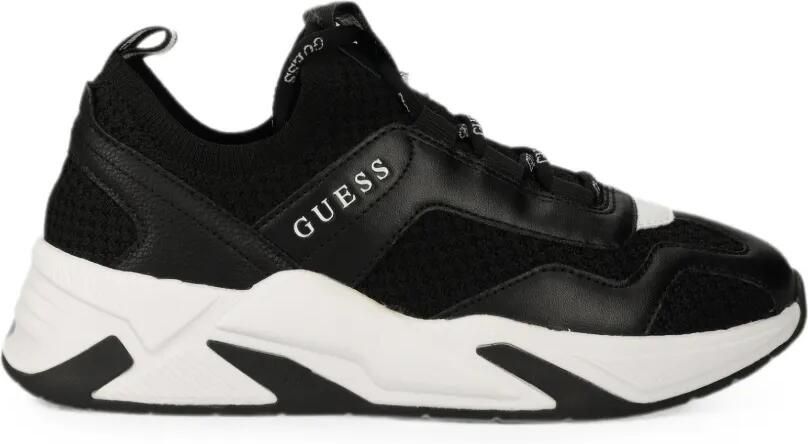 GUESS USA Geniver sneakers met chunky zool en logo-print Zwart