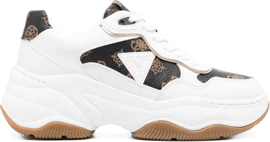 GUESS USA Happy sneakers Wit
