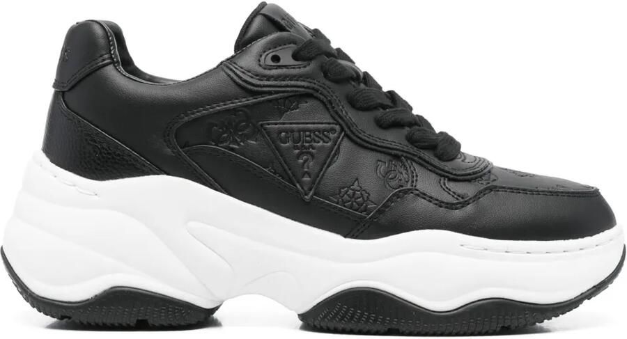 GUESS USA Happy sneakers Zwart